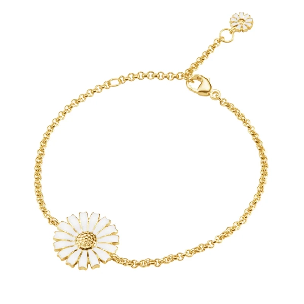Daisy Gold Plated Silver Bracelet ⌀ 15 mm - Georg Jensen - Designschmuck mit schnellen und sicheren Lieferungen
