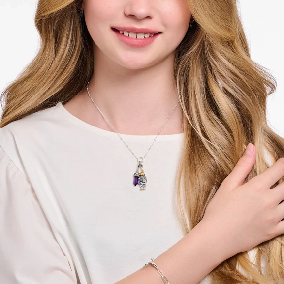 Hexagon Med Imiterad Ametist Berlock - Thomas Sabo - Snabb leverans & paketinslagning - Nordic Spectra