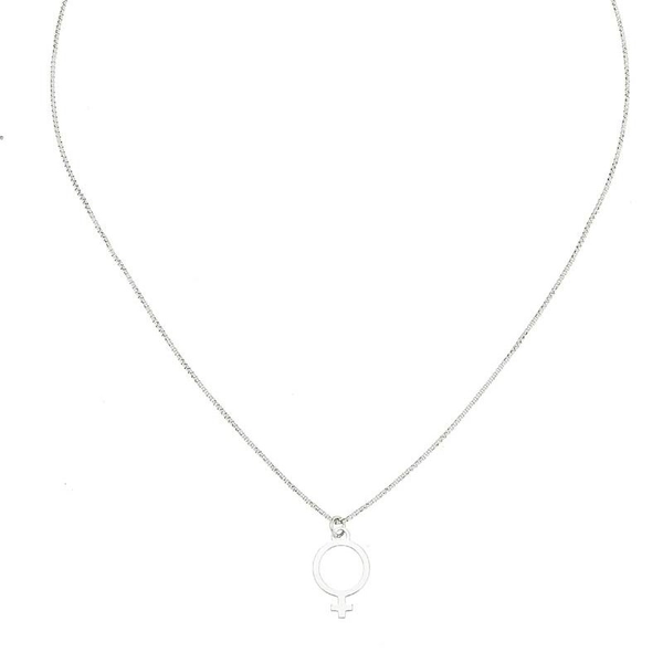 Letter Venus Big Necklace Silver -CU Jewellery - Snabb frakt & paketinslagning - Nordicspectra.se