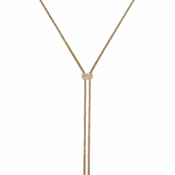 CLARISSA Långt Halsband Guld - Astrid & Agnes - Snabb frakt & paketinslagning - Nordicspectra.se