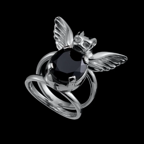 Gargoyle Ring Black Spinel - Maria Nilsdotter - 1-2 dagars leverans - Nordic Spectra