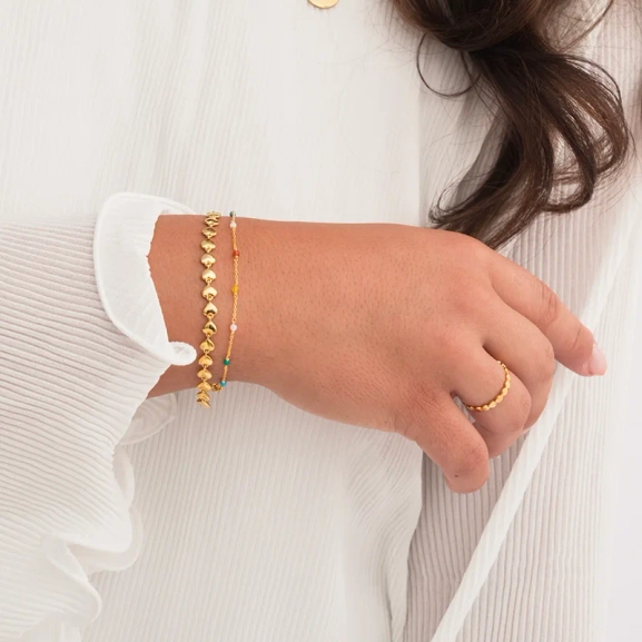 Santa Monica Bracelet Gold - Syster P - Snabb leverans & Gratis paketinslagning - Nordic Spectra