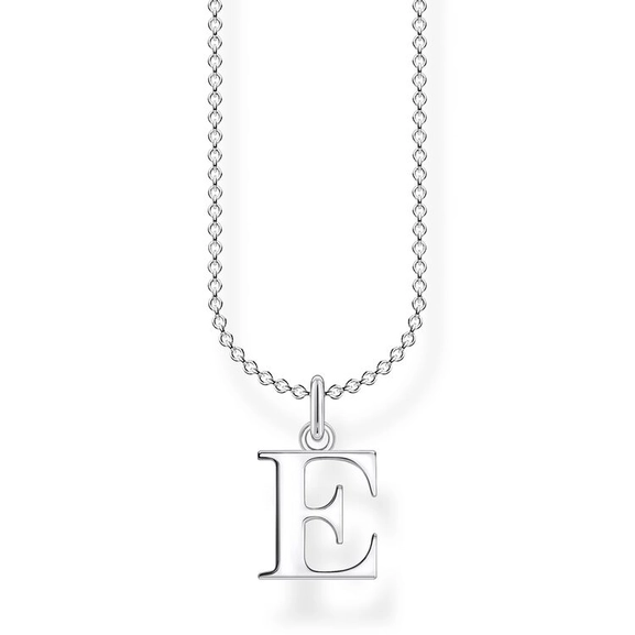 Bokstavshalsband - E - Thomas Sabo halsband - Snabb frakt & paketinslagning - Nordicspectra.se