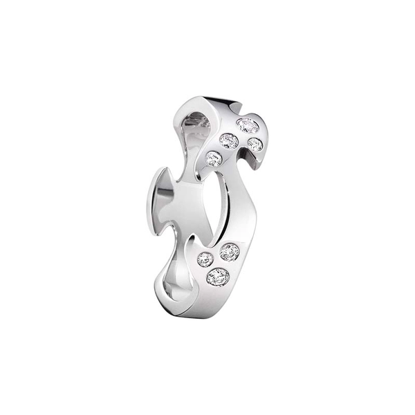 Fusion 3-delad Ring VG/VG/Diamanter - Georg Jensen ringar - Snabb frakt & paketinslagning - Nordicspectra.se