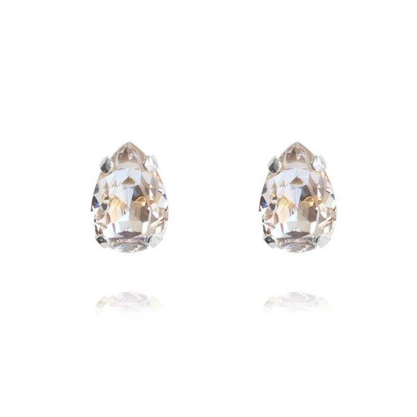 Petite Drop Stud Earrings Rhodium Crystal - Caroline Svedbom - Nopea toimitus ja lahjapakkaus - Nordic Spectra