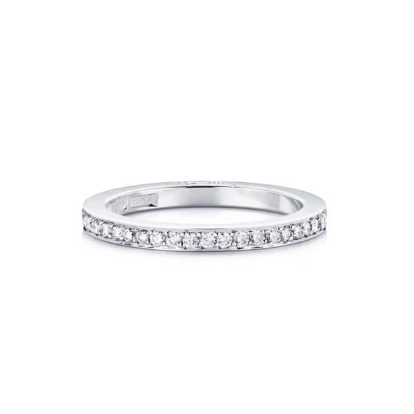 Stars & Signature Thin Ring i vitguld med 44 briljantslipade diamanter