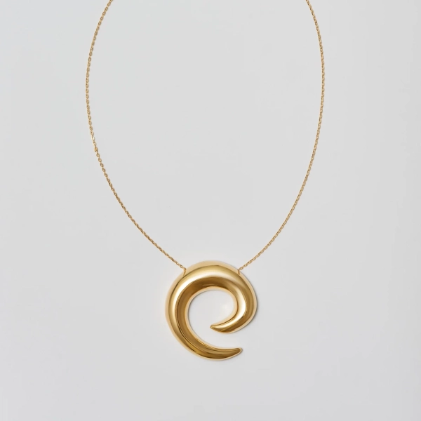Mini Saturn Necklace Gold i 14K guldpläterat silver