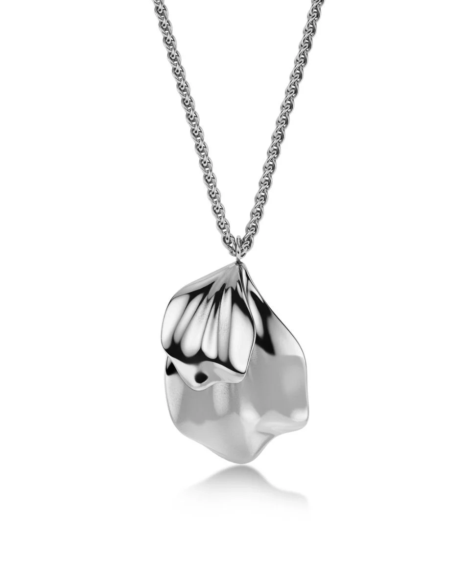 Edblad - Petal Necklace L Silver