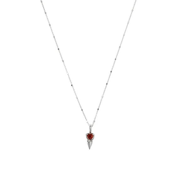 Mrs H Spike Necklace Silver