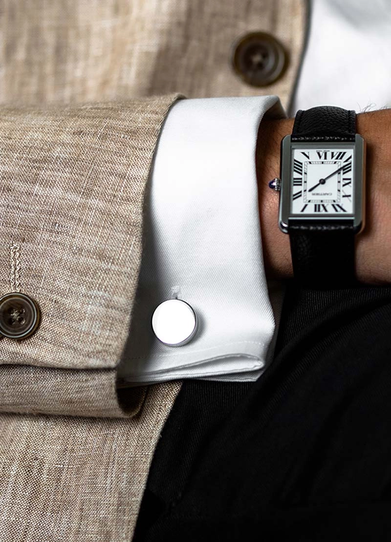 Icon Manschettknappar Modell 1 Stål - Skultuna - Snabb frakt & paketinslagning - Nordicspectra.se