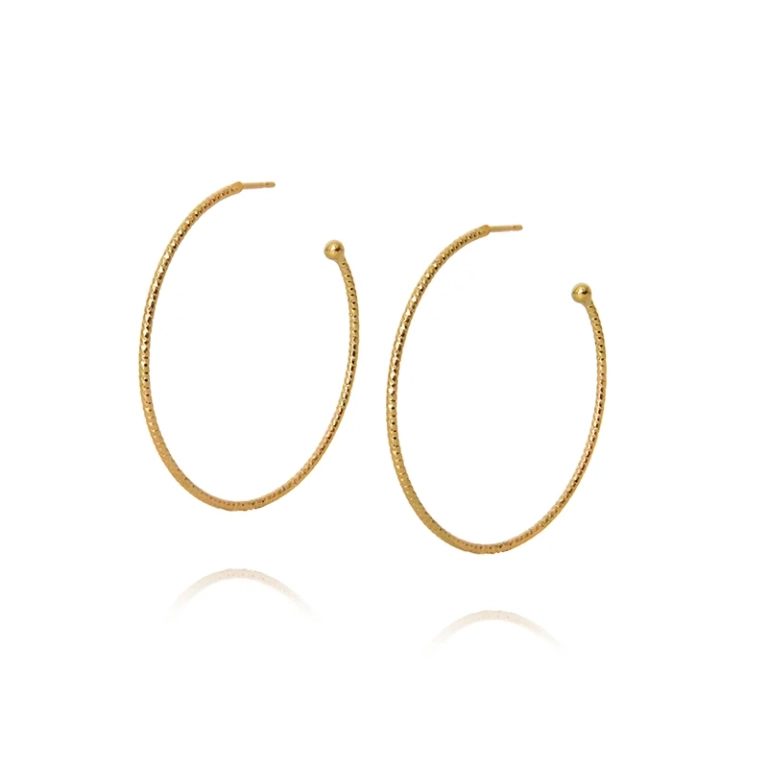 Evita Loop Earrings Gold - Caroline Svedbom - Snabb frakt & paketinslagning - Nordic Spectra