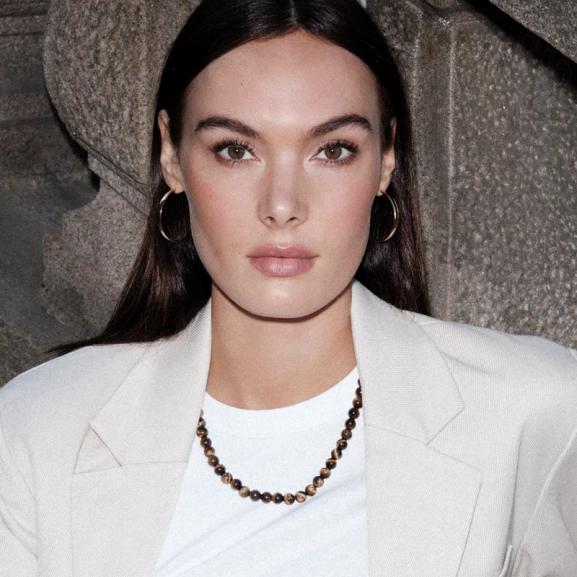 GINA Halsband Brunt - Astrid & Agnes - Nordic Spectra