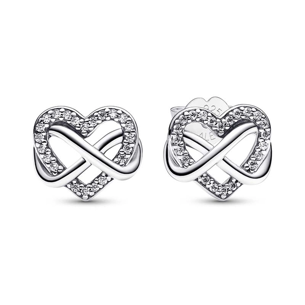 Sparkling Infinity Heart Stud Earrings - PANDORA - Suuri valikoima & ilmainen lahjapaketointi - Nordicspectra.fi