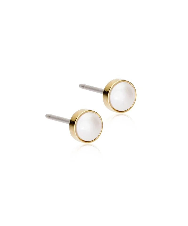 Blomdahl - GT Bezel Pearl 5 mm White