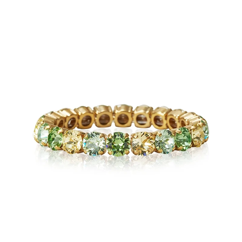Caroline Svedbom - Gia Stud Bracelet Gold Lime Combo