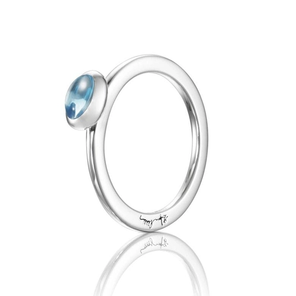 Love Bead Ring - Topaz von Efva Attling, Schneller Versand - Nordicspectra.de