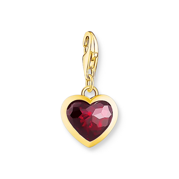 Hjärtslipad Sten Berlock Guld från Thomas Sabo