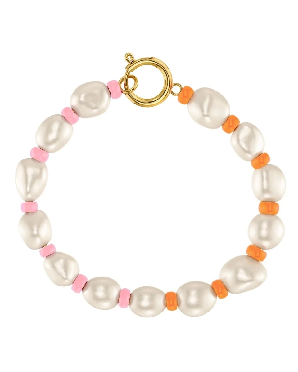 Edblad - Voyage Bracelet Pink Orange Gold
