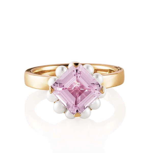 Dancing Pearl Ring Gold - Efva Attling - Suuri valikoima & ilmainen lahjapaketointi - Nordicspectra.fi