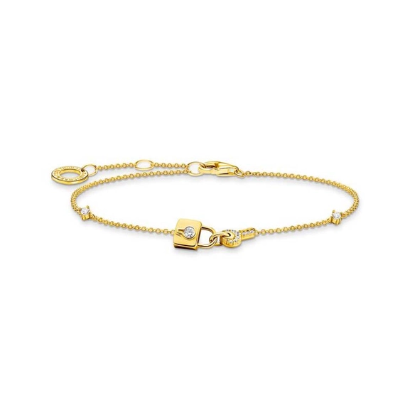 Armband Hänglås Guld - Thomas Sabo armband - Snabb frakt & paketinslagning - Nordicspectra.se