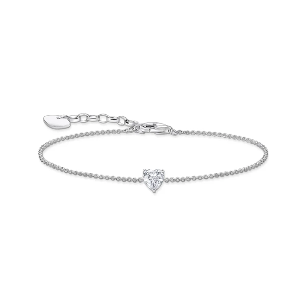 Armband mit weißem Zirkonia-Herz Silber - Thomas Sabo - Nordic Spectra