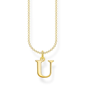 Kette Buchstabe Gold - U von Thomas Sabo, Schneller Versand - Nordicspectra.de