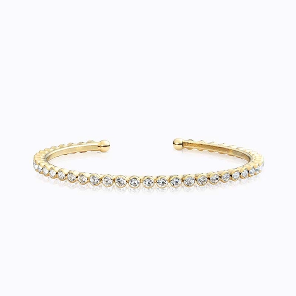 Siri Bangle Gold Crystal - Caroline Svedbom - Snabb frakt & paketinslagning - Nordicspectra.se