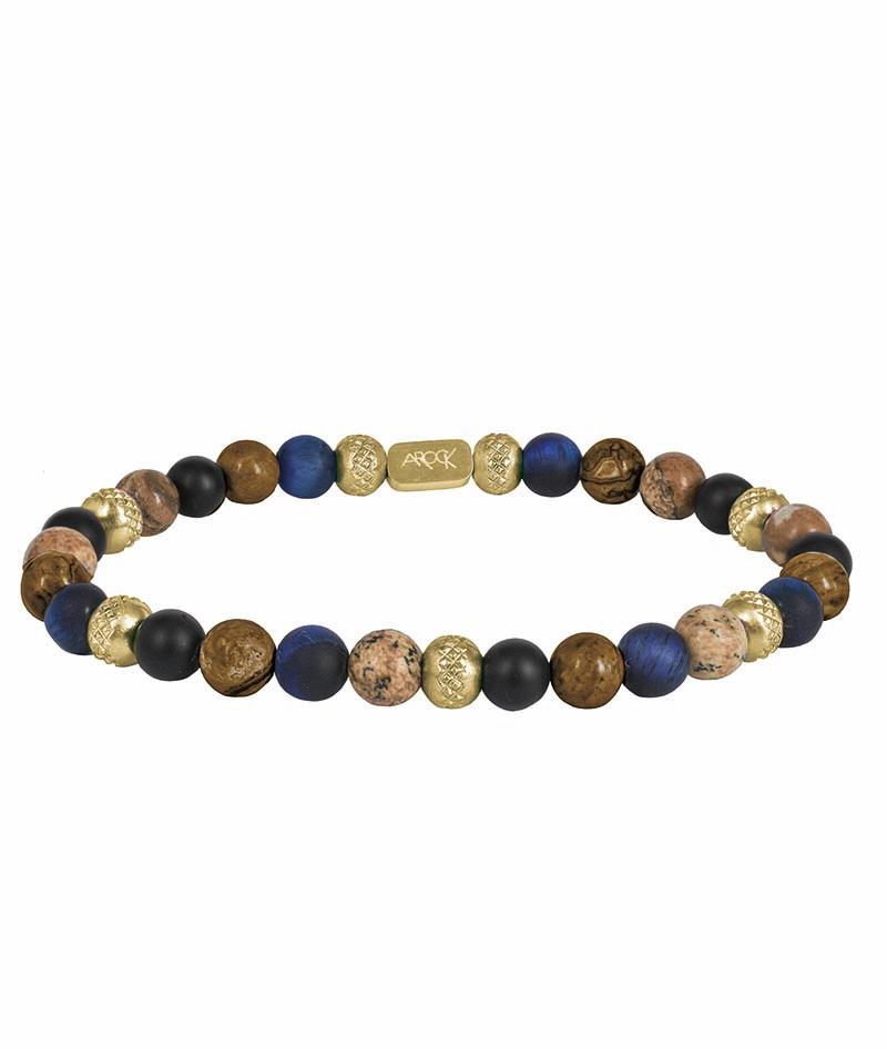 AROCK – MIKE Armband Guld/Blå