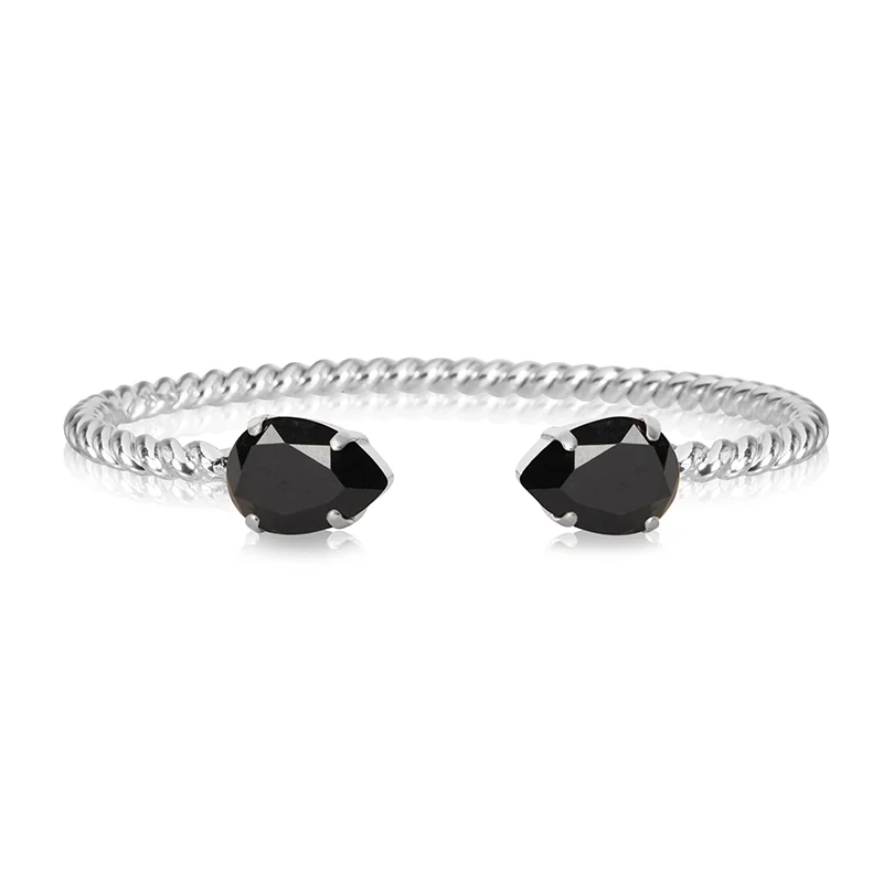 Caroline Svedbom - Mini Drop Bracelet Rhodium Jet