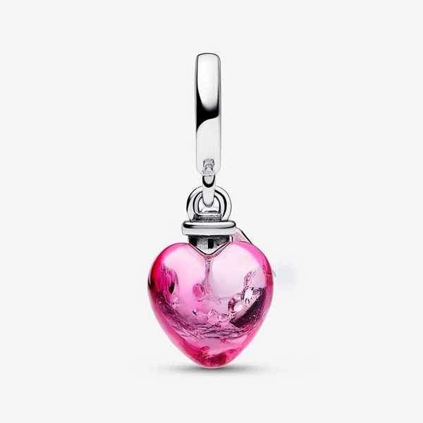 Liebestrank Murano-Glas Herz Charm-Anhänger von PANDORA, Schneller Versand - Nordicspectra.de