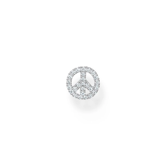 Einzel Ohrstecker Peace Silber von Thomas Sabo, Schneller Versand - Nordicspectra.de