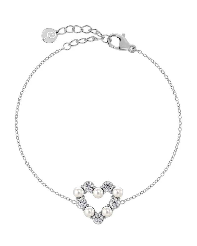 Affinity Pearl Heart Bracelet Steel - Edblad - Snabb leverans - Gratis paketinslagning