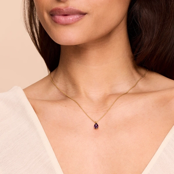 jossa violetti Swarovski®-kristalli