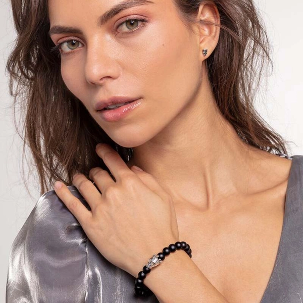 Stenarmband med Dödskallekung - Thomas Sabo armband - Snabb frakt & paketinslagning - Nordicspectra.se