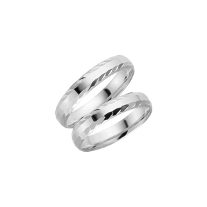 60-4 White Gold - Wedding & engagement rings - Schalins - Scandinavian design - Nordic Spectra