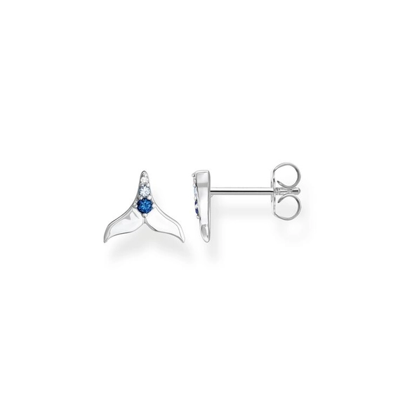 Ohrstecker Schwanzflosse Mit Blauen Steinen von Thomas Sabo, Schneller Versand - Nordicspectra.de