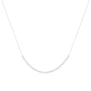 Ellera Ovale Halsband i silver med gnistrande Cubic Zirconia-stenar från Sif Jakobs