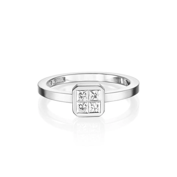 4 Love Ring 0.20 ct White Gold - Efva Attling ringar - Snabb frakt & paketinslagning - Nordicspectra.se
