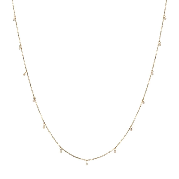 Summer Beads Chain Necklace White Gold - Edblad - Snabb frakt & paketinslagning - Nordic Spectra
