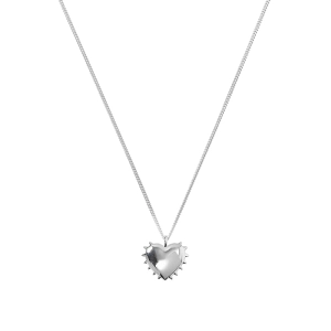 True Love Spike Heart Necklace Silver - Syster P - Snabb leverans & Gratis paketinslagning - Nordic Spectra