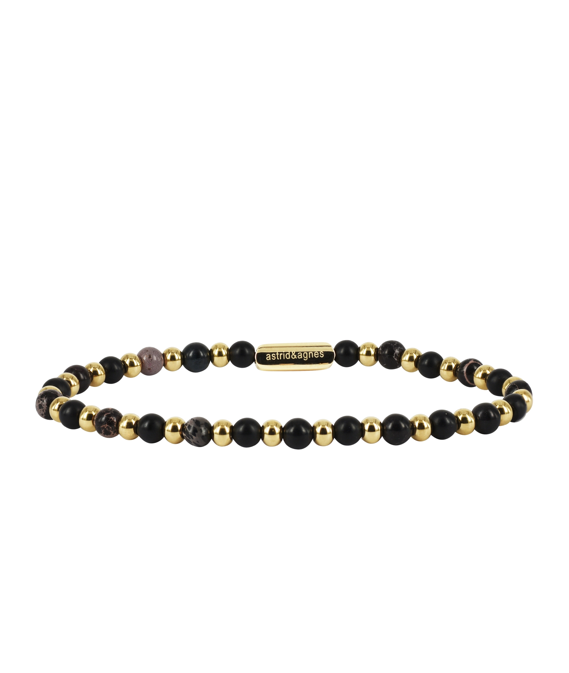 MIZA Armband Svart/Guld - Astrid & Agnes - Snabb frakt & paketinslagning - Nordicspectra.se