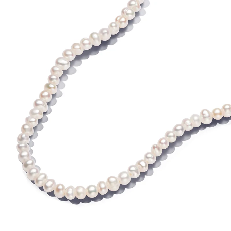 PANDORA – Collierhalsband med Sötvattensodlade Pärlor Guld
