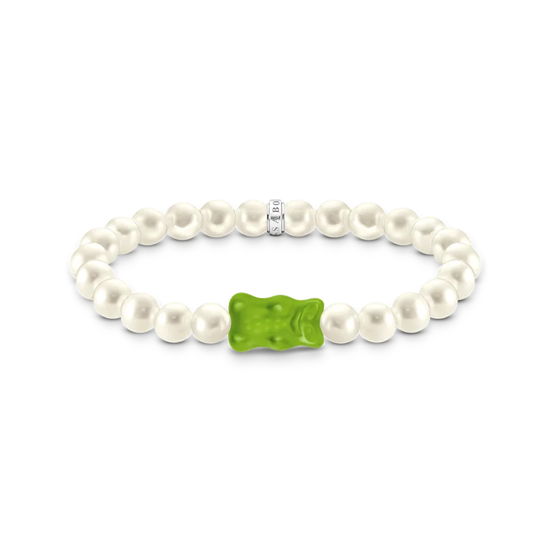 Thomas Sabo – HARIBO Pärlarmband Grön Gummibjörn