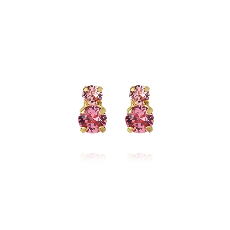 Caroline Svedbom - Leah Earrings Gold Rose Combo