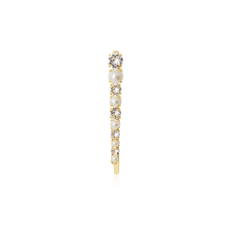 Promise Hairpin Gold Crystal