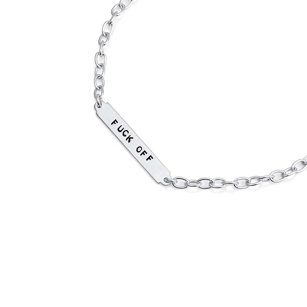 Power Plates Bracelet - Fuck Off - Efva Attling - Suuri valikoima & ilmainen lahjapaketointi - Nordicspectra.fi