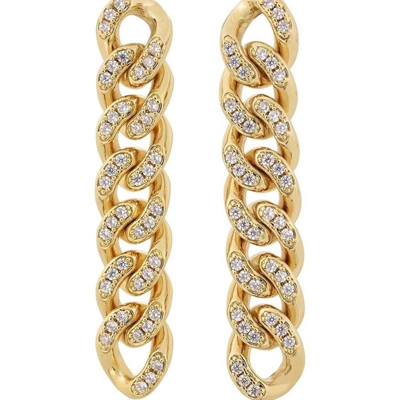 Sonata Pavé Earrings Gold - Edblad - Snabb frakt & paketinslagning - Nordicspectra.se