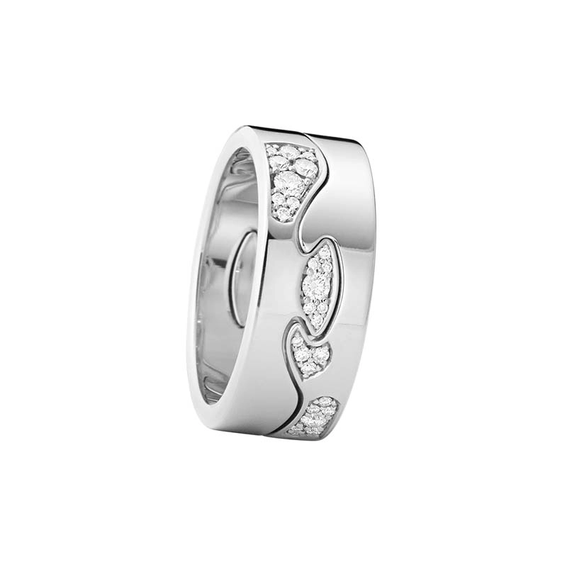 Georg Jensen - Fusion 2-delad Ring Vitguld Moln