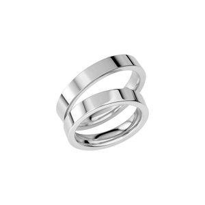 SR1040-4 White Gold - Wedding & engagement rings - Schalins - Scandinavian design - Nordic Spectra