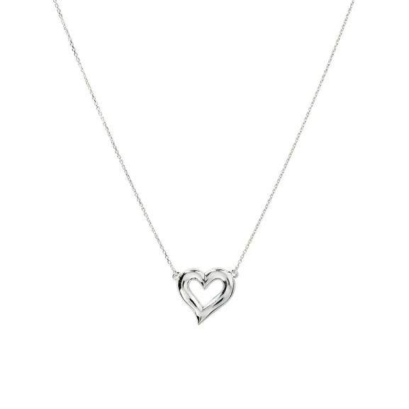 Puff Heart Necklace Silver - Syster P - Beliebter Schmuck für alle Gelegenheiten